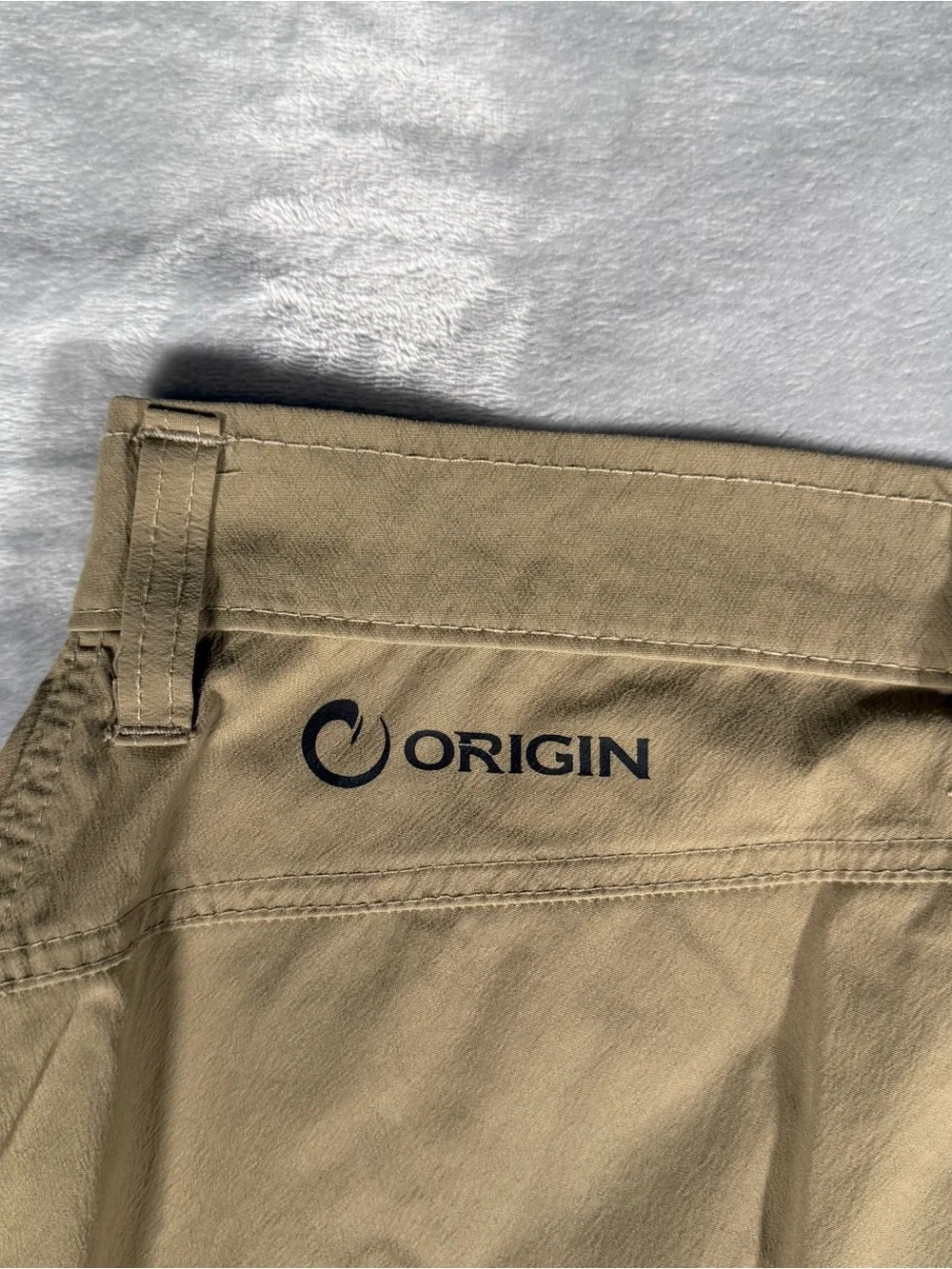 Origin Nyloc Pants Mens 36R (Fits 36x29) Stretch Hiking Made In USA Brown